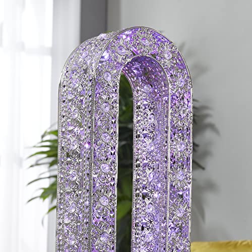 Leezm Turkish Moroccan Floor Lamp With Led Twinkle String Lights 7 Color Changing Modern Floor Lamps For Bedrooms, Living Room Christmas Decorations Crystal Tall Stand Up Lamp New Year Standing Lamp #TOP6