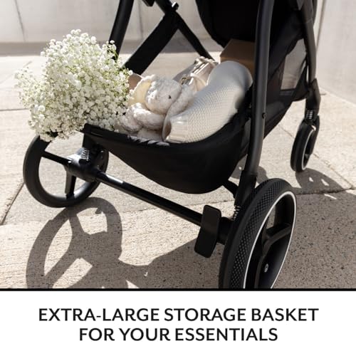 Image of Evenflo Shyft Intuiti+ Travel System Featuring Revolve180 LiteMax NXT Preemie and Infant Car Seat with SensorySoothe and Green & Gentle (Flint)