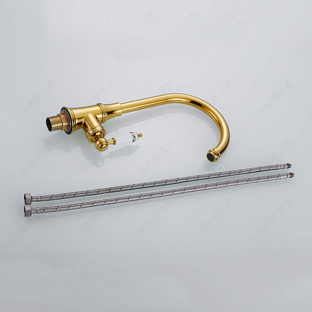 Grifo Mezclador, Grifo de Cocina, grifos con Filtro de latón Antiguo, mezcladores para Fregadero, Grifo, caño purificado, Grifo Giratorio Cromado Plateado para Fregadero de Cocina, Grifo Mezclador