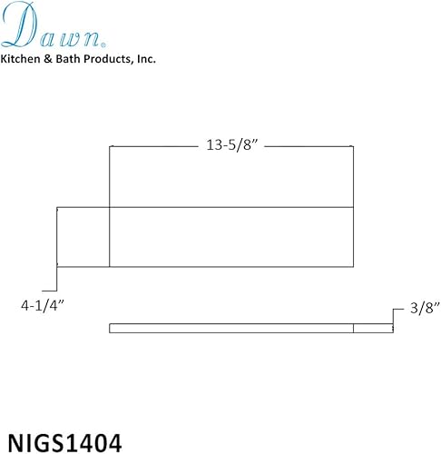 Miniatura 2 de Dawn Estante de cristal para nicho de ducha