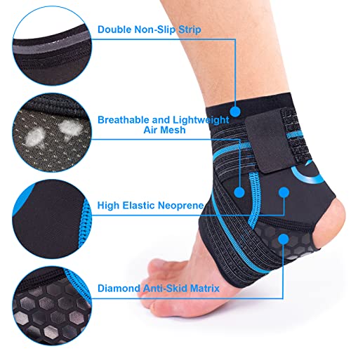 Nvorliy NLJH10029-XL Ankle Brace For Swimming, Aquatic, Scuba Diving, Surfing, Paddle Boarding, Water Sports Or Injury Recovery, Neoprene Compression Ankle Wrap & Foot Support thumb #2