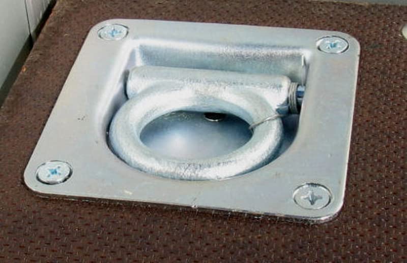 4X Zurrösen mit Gegenplatten und Schrauben, Zurrmulden, Zugkraft 800daN, Anhänger Zubehör, Verzurrösen für PKW, Anhänger… – Bild 8