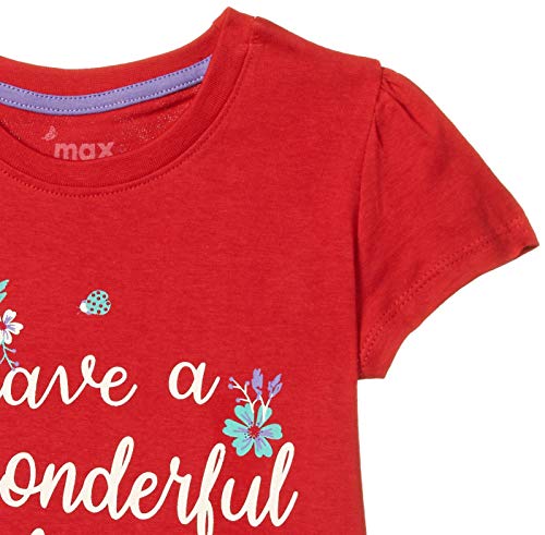 Image of Max Girls Printed Round Neck T-Shirt
