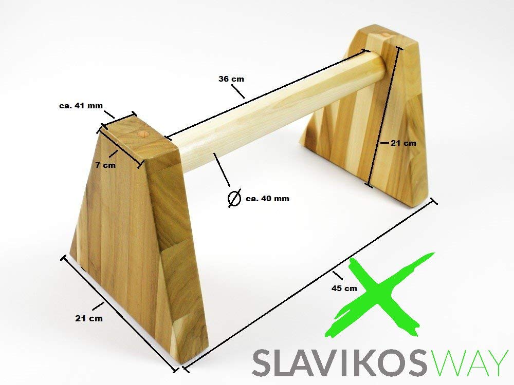 Parallettes Holz Liegestützgriffe Handstandgriffe Stabil Buchsholz Handstand Calisthenics Slavikosway