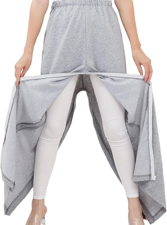 Pantaloni per fratture Unisex, Abbigliamento per pazienti allettati, Abbigliamento per disabili,L