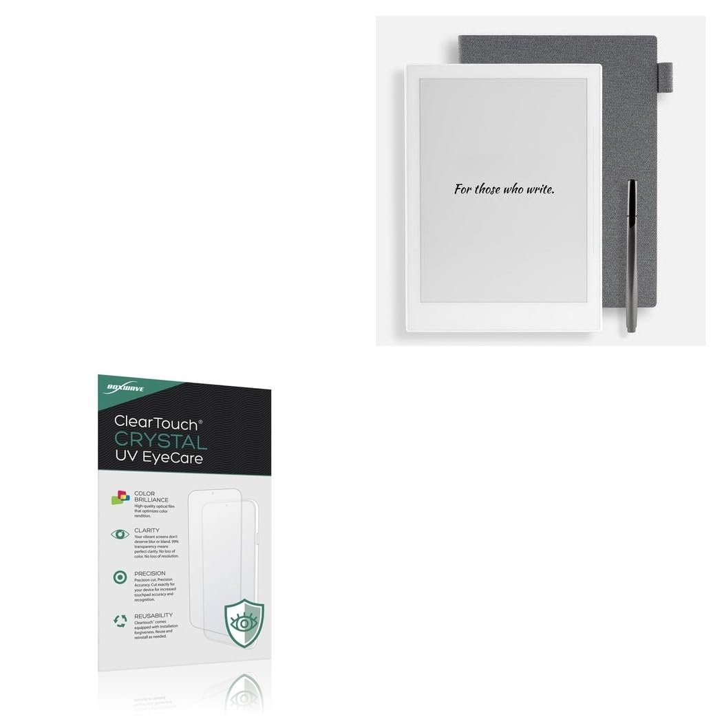 BoxWave Screen Protector Compatible With Ratta Supernote X - ClearTouch Crystal Anti-UV EyeCare (2-Pack), Filters out Harmful Blue Light Reduce Fatigue