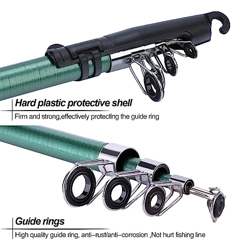 Kit de pesca de 1.8m para evitar enredos con carrete suave de 3 rodamientos 3