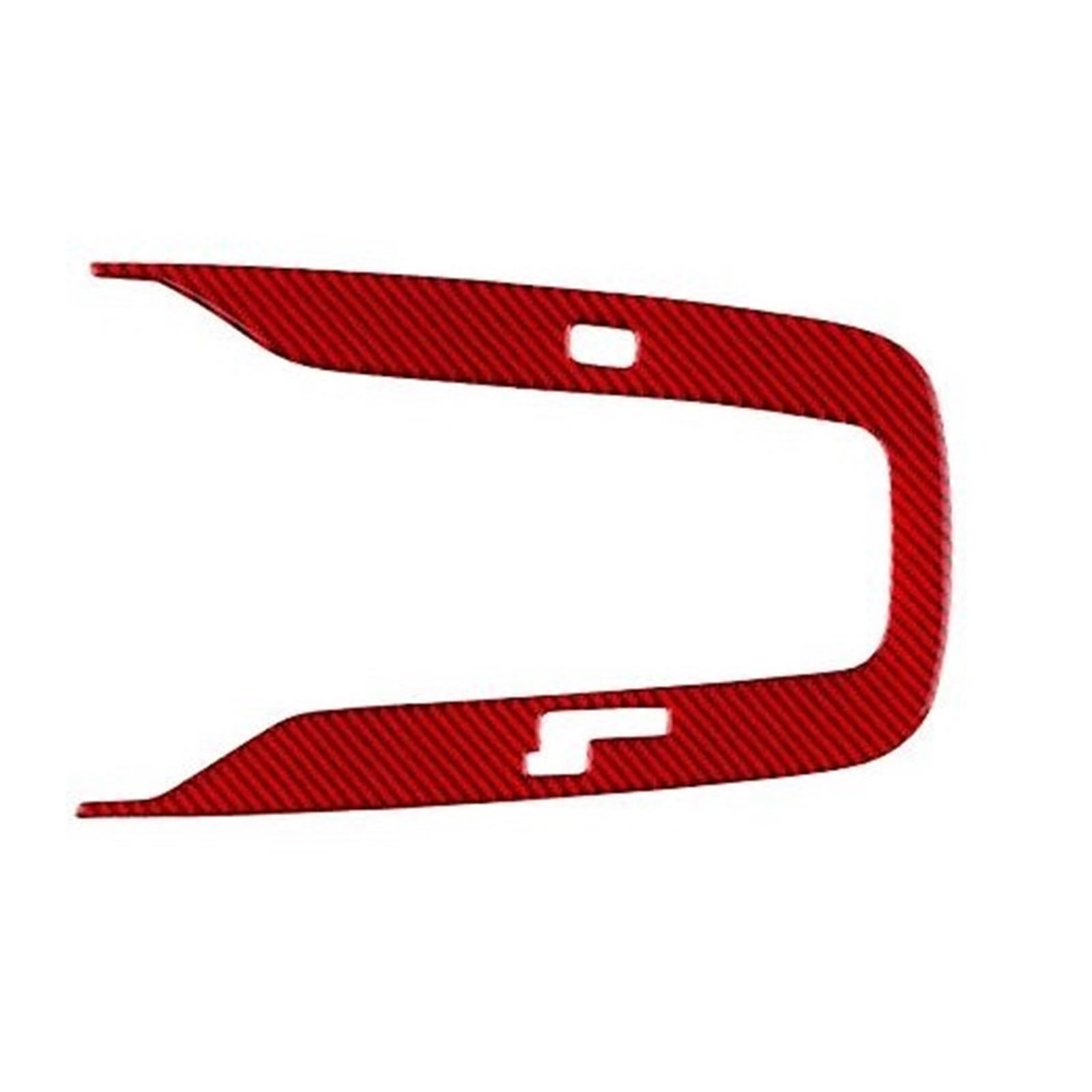 RHD LHD Real Soft Carbon Fiber Center Console Gear Shift Accessories Sticker for Toyota for Corolla 2019-2024(Carbon Fiber red,RHD)