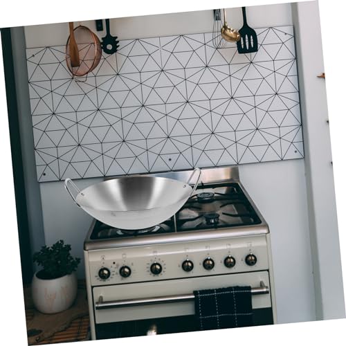 Wok de acero inoxidable con doble asa y gran capacidad miniatura 4
