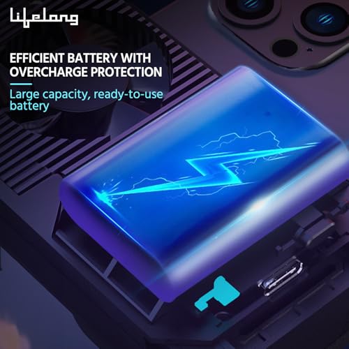 Image of Lifelong Rechargeable Phone Cooler for Gaming | Powerful Semiconductor Technology | Durable Battery | Additional Clip For iPhone & Android | Instant Cooling Fan for Mobile | Wireless | RGB Light