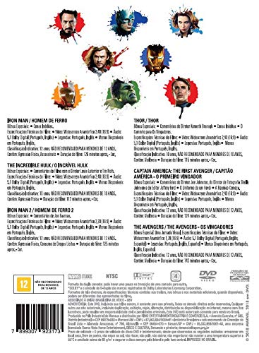 Marvel Studios Universo Cinematográfico Fase 1 Dvd