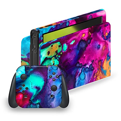 Autocollant Nintendo Switch OLED Mai Autumn Vin Turquoise anti rayure
