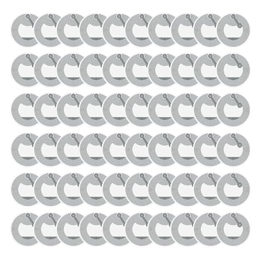 VBK NFC Tags RFID Modell, 60 Stück Produktidentifikationsetiketten, Metallresistent und mit Schnellbefehlsfunktion, Musiksteuerung, Sammlerkarte, Selbstklebend, Weiß