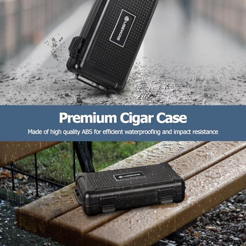 Encendedor de antorcha y humidificador de viaje para cigarros miniatura 6