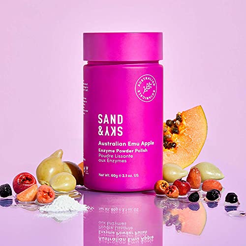 Sand & Sky Australian Glow Berries Enzyme Powder Polish Face Peel. Enzyme Exfoliator, Facial Cleanser And Exfoliating Face Wash Skin Care. #TOP3
