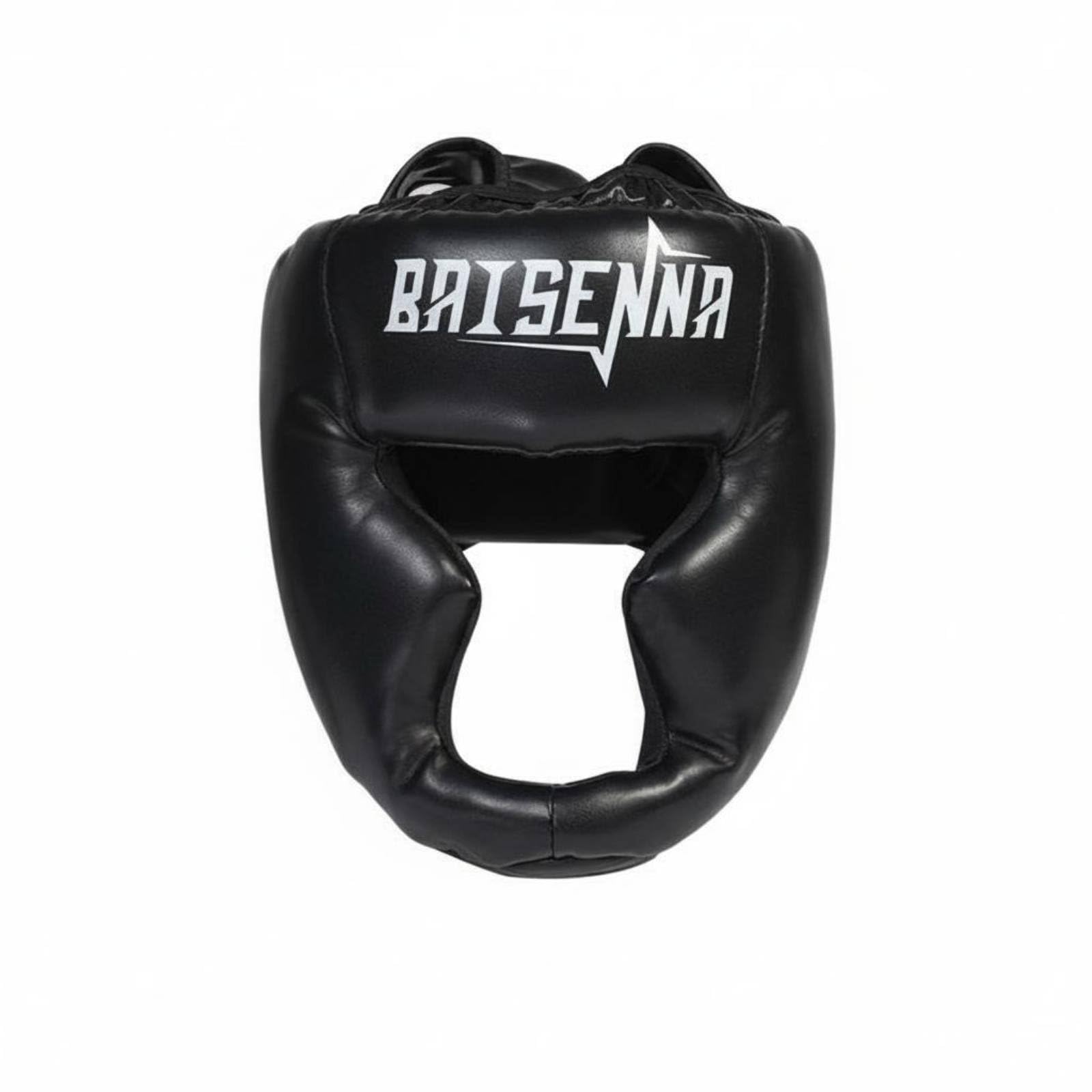 Amagogo Boxing Head Protector with Shock Absorbing Padding Adjustable Sparring Helmet for Ear and Face Protection Secure Fit Headgear for Taekwondo Training, Black, L