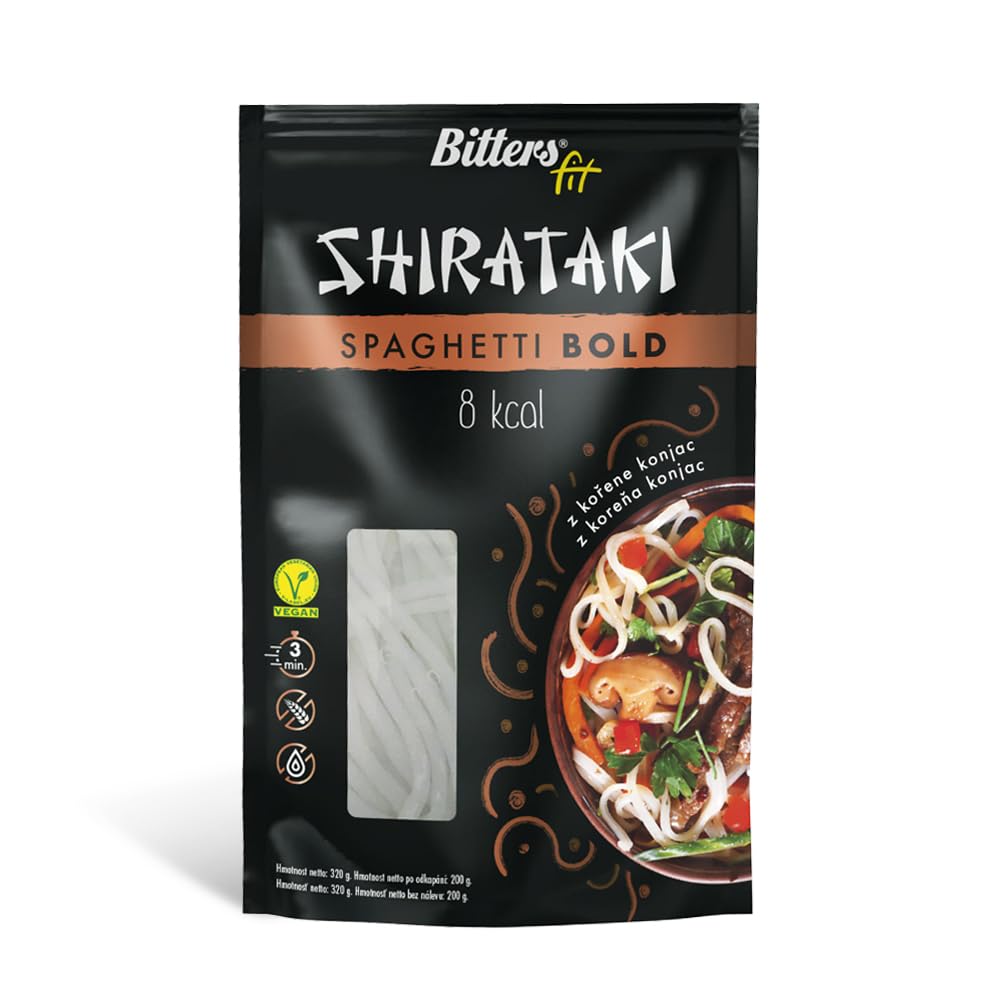 Bitters Shirataki MIX Pasta di Konjac - 5xSpaghetti Slim, 5xBold, 5xRiso, 5xTagliatelle - 20x200g