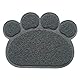 Hunde Vorleger Matte Pad,KINGCOO Katzentoilette Matratze Haustier-Tischset Platzmatte Tischmatte für Hunde Katzen,30X40CM Kleine Elastische PVC Pfote Desig (Grau)