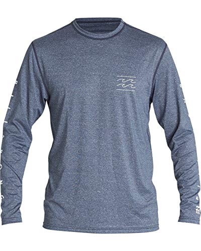 Billabong Men's Unity Loose Fit Long Sleeve Surf Shirt Blue Medium