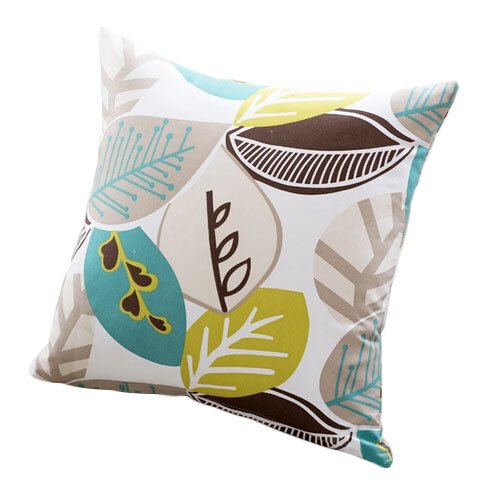 Mikty Floral Leaves Design Pillowcase Standard Size 2222Inch(Approximate 5555 cm) Zipped Pillow Case DG55-P