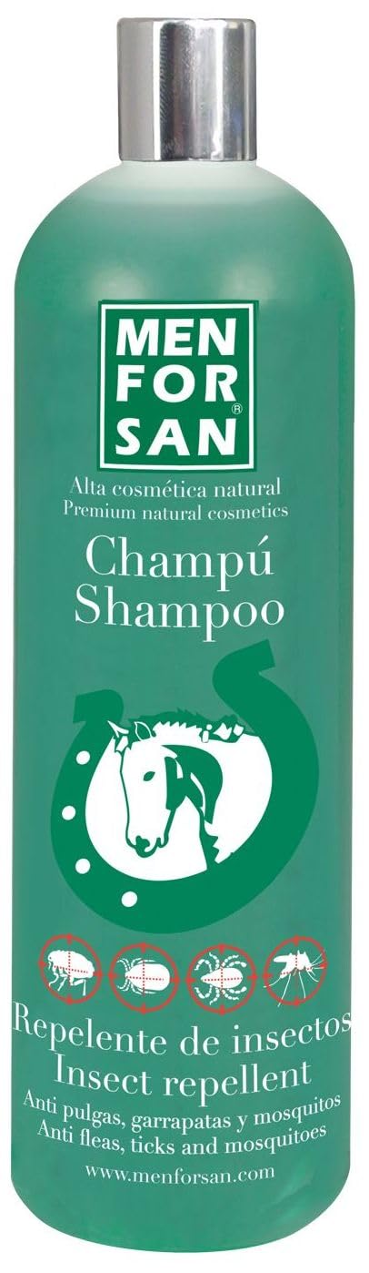 MENFORSAN Shampoo Repellente per Cavalli 1L, Con Citronella, Senza Effetti Collaterali, Prodotto Naturale