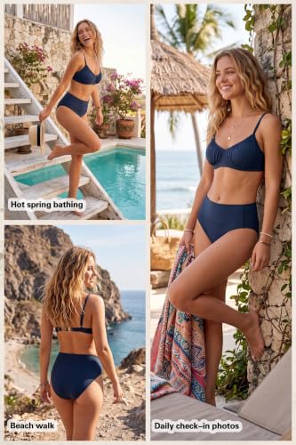Image of Beautikini Period Swimwear Bikini Menstrual Swim Bottoms Leakproof Bathing Suits for Teens Girl