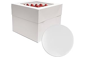 3 Sets of 9" Cake Boxes and Boards: Perfect for Bakery-Fresh Treats