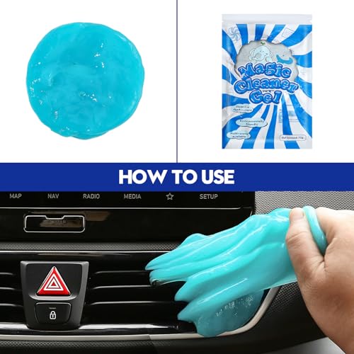 23Pcs Car Detailing Kit, Car Detailing Brush Set, Car Wash Cleaning Kit, Car Detailing Brushes, Professional Car Care Kit for Interior Exterior Wheels, Blue - Image 7