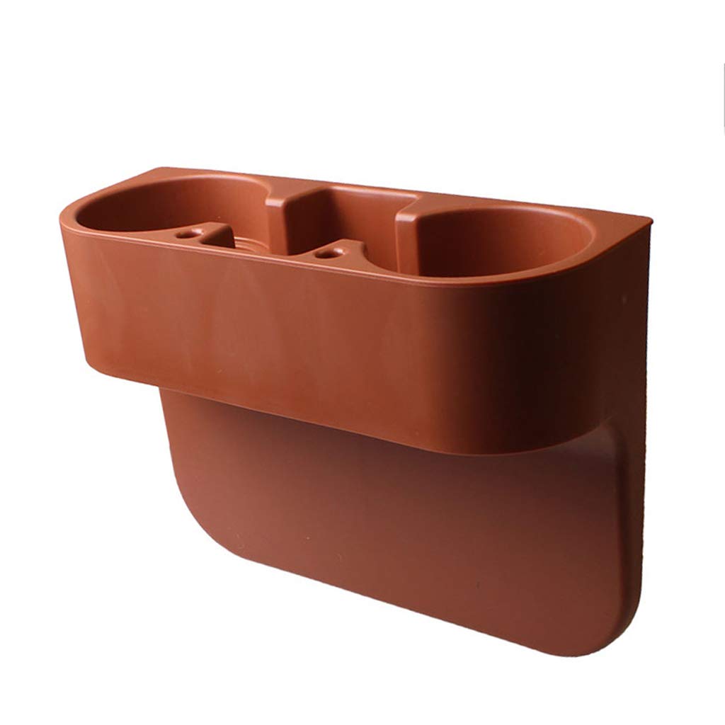Jueven Auto Front Seat Organizer Car Console and Seat Gap Cup/Mobile Phone Holder Storage Pocket Box Cage coffe catcher for car, Drink Holder coffee Console Side Pocket (Color : Orange)
