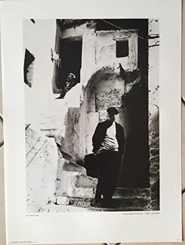 Affiche Toby Jacobs Italy 1984 habiller un mur vide cadre retro 48X35 cm
