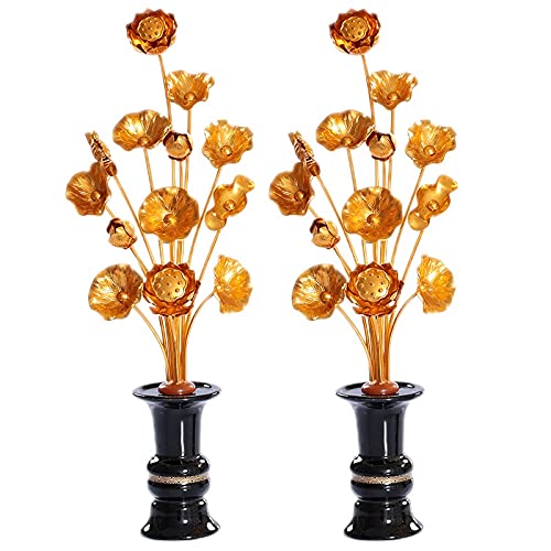 Amazon｜仏花 常花セット（黒花瓶付）一対 2個セット 仏花 花アルミ製