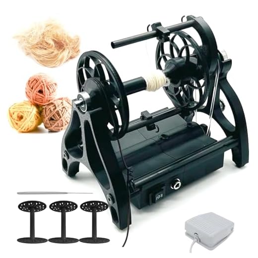 Electric Yarn Spinner with Foot Controller