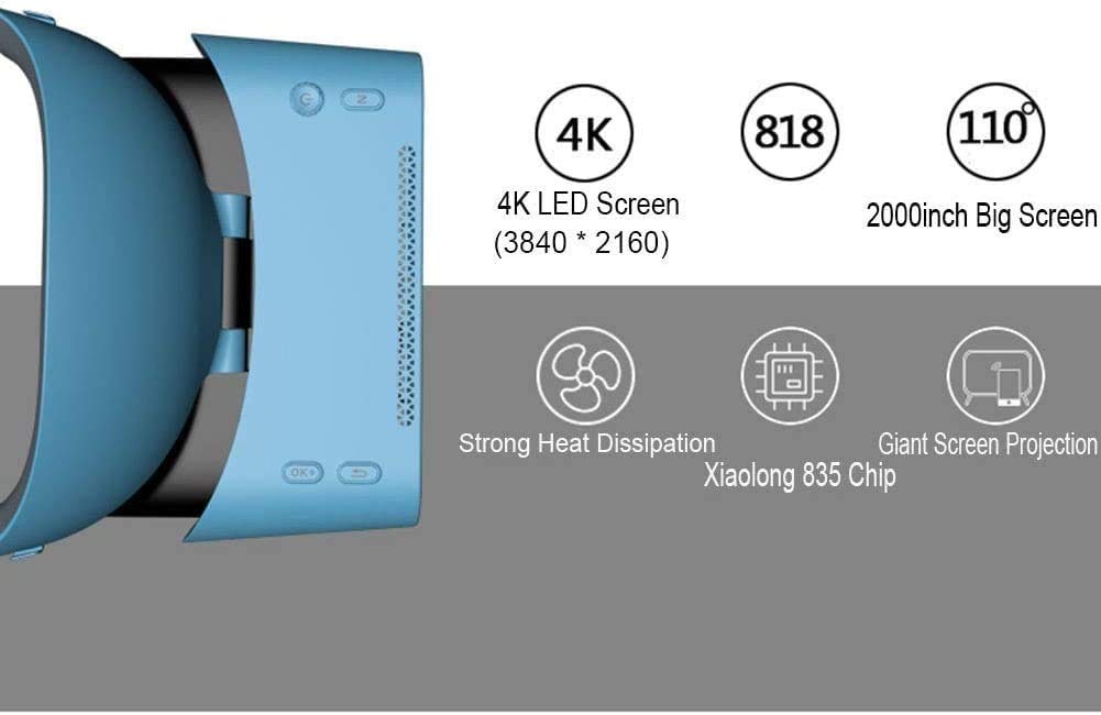 Auriculares VR - Gafas de Realidad virtuales universales para niños y Adultos con Nuevas y cómodas Nuevas Gafas VR 3D All-in-One VR Gafas
