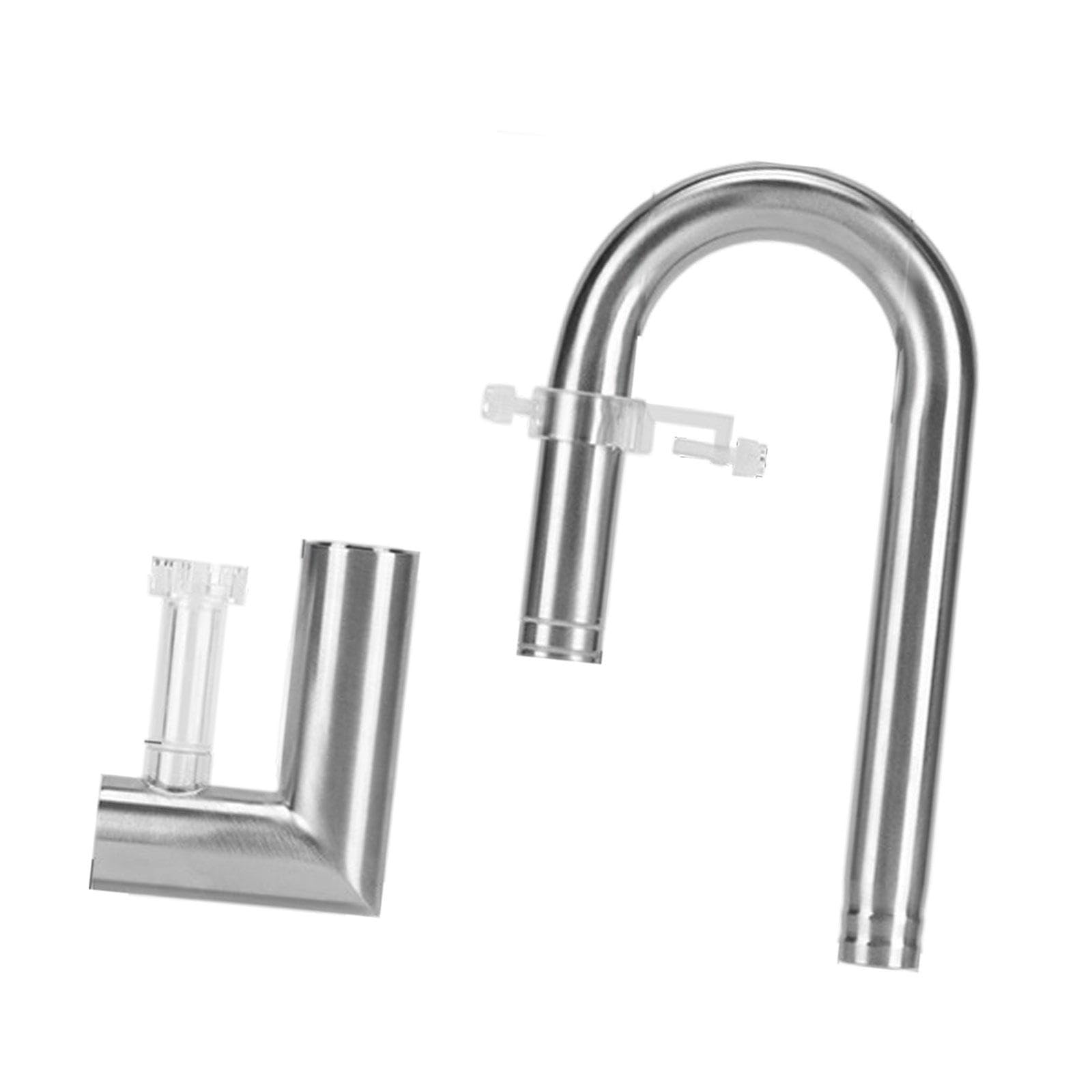 Tubo per Ninfee per Acquari, Rimozione della Pellicola Oleosa, Acquari Piantumati, Facile da Montare, Set di Scarico in Acciaio Inossidabile, Uscita D, 20 Uscita Rimuovere l'olio