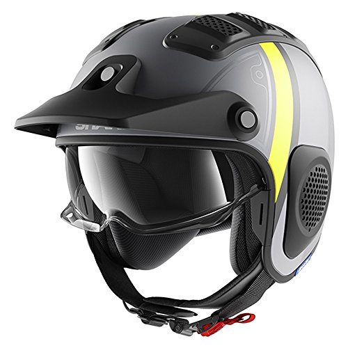 Shark Casco Jet x-drak Terrence Antracite Giallo aay Taglia XS