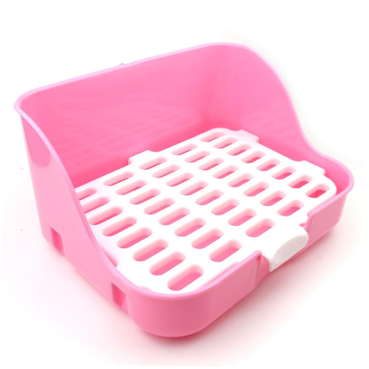 BESPORTBLE Dog Indoor Potty Pad Pet Pee Pad Tray Training Fence for Dogs Easy Pet Pee Toilet 29.5x21.5x15cm Random Color