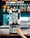 WantJoin Commercial Professional Blender With Shield Quiet Sound Enclosure 2200W Industries Strong and Quiet Professional-Grade Power, Self-Cleaning, Silver