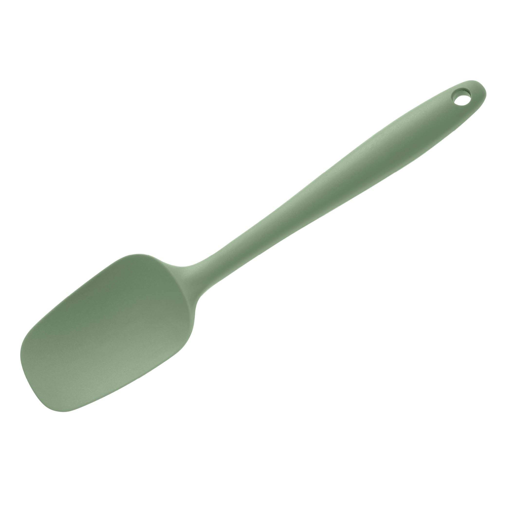 Wiltshire Silicone Spatula, Spoonula, Dough Scraper, Heat-Resistant Utensil, Non-Stick, Non-Scratch, Moss, 27.2x6x1.5cm