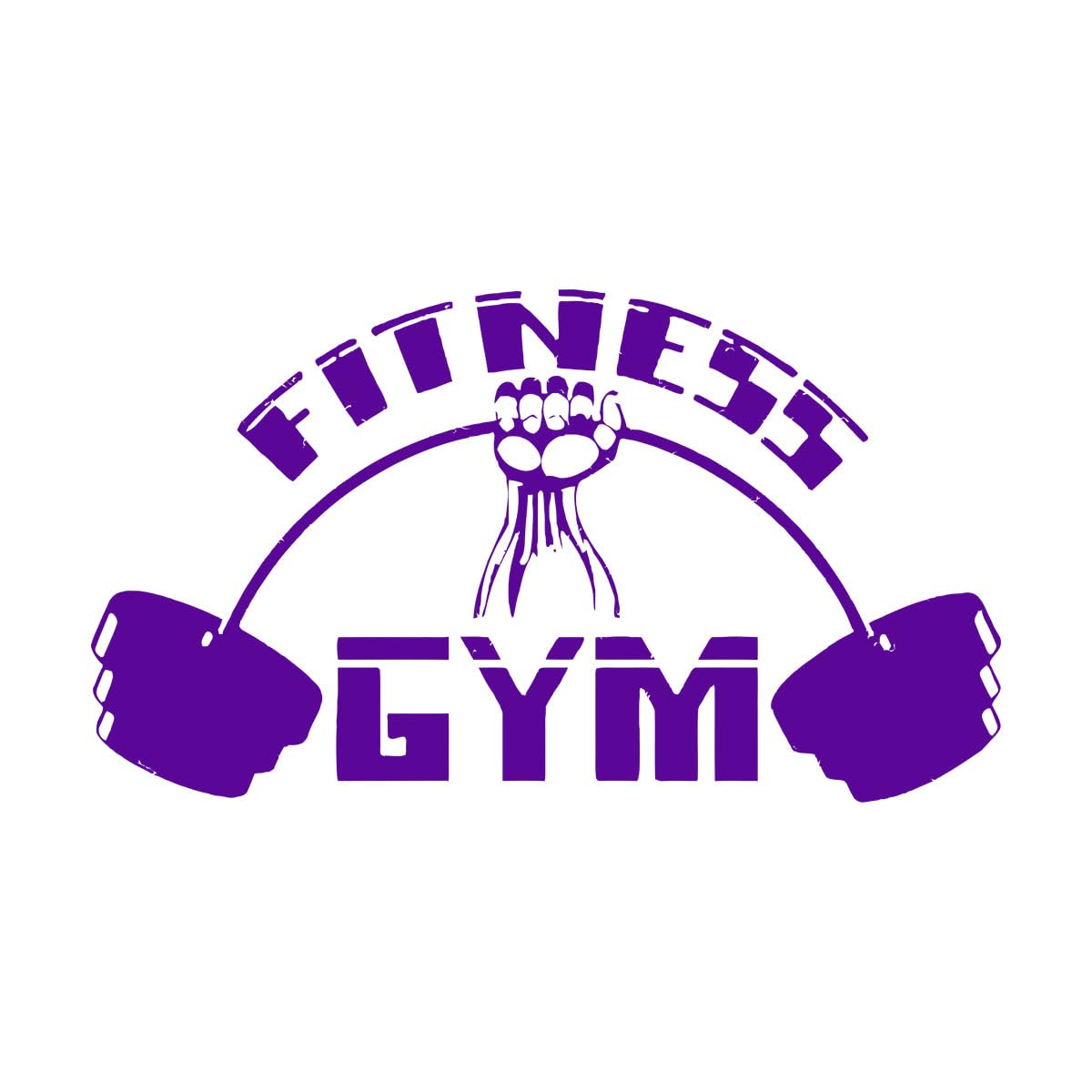 Fitness Gym wall Sticker Vinyl Motivation Sports Bodybuilding wall Decal Removable wall Art Mural Small - 42x72cm — image 1