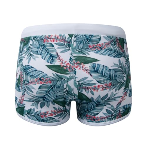 JOCKMAIL Men's Swim Trunk Quick Dry Swimwear Flower Pants for Beach Hotspring Surfing Boxer Brief with Drawstring2