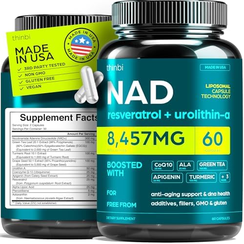 NAD Supplement 8457mg Extra Strength NMN Alternative Liposomal + ...