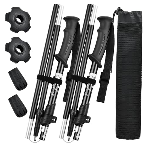 2Pcs Bastones Senderismo, Bastones Trekking Telescópicos Plegables, 110-130cm Bastones Marcha Nordica Walking Aluminio 6013 Ligeros, Poles Montaña Alpinismo para Caminar Hombres y Mujere 2Pcs Bastones Senderismo, Bastones Trekking Telescópicos Plegables, 110-130cm Bastones Marcha Nordica Walking Aluminio 6013 Ligeros, Poles Montaña Alpinismo para Caminar Hombres y Mujere