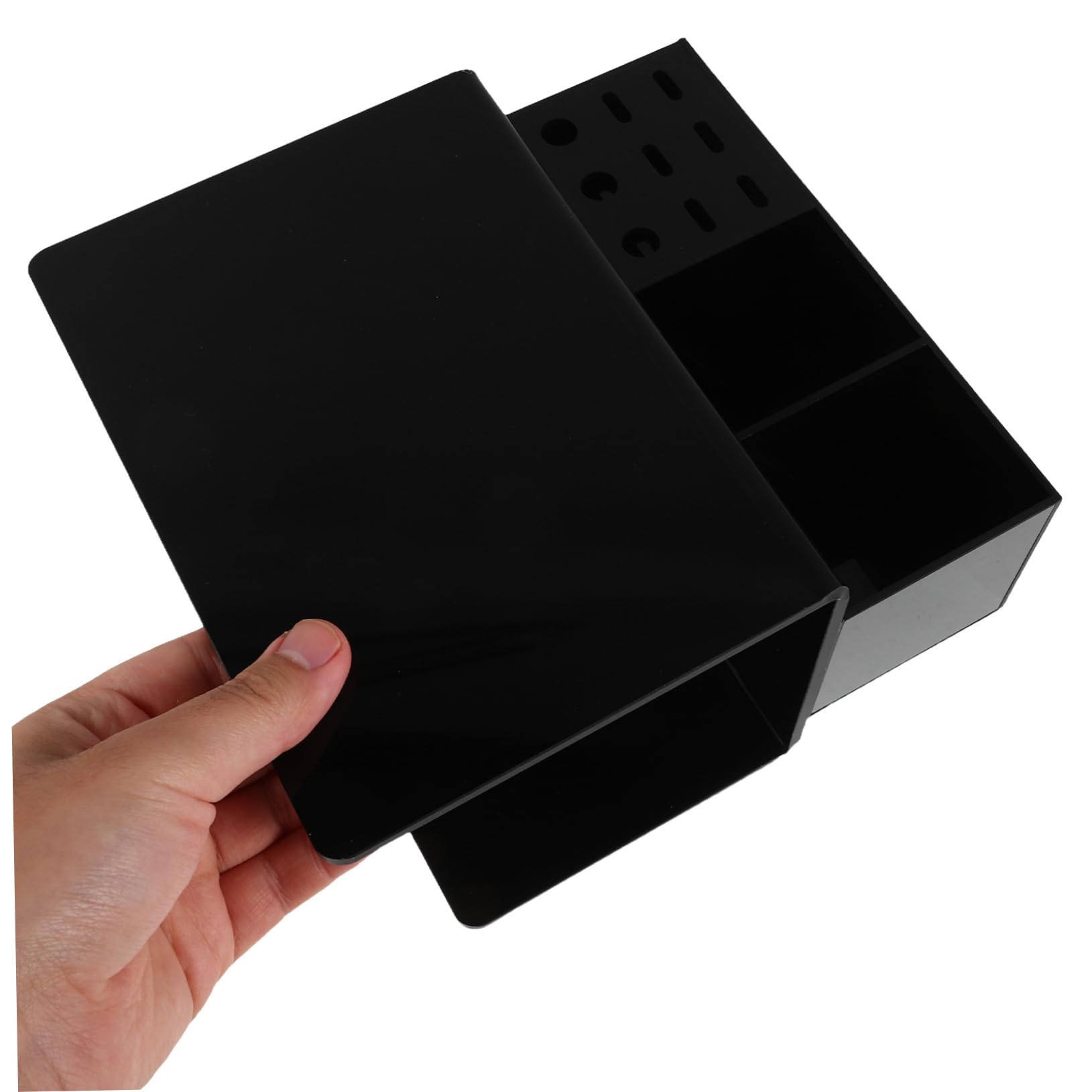 Organizador de Almohadilla para Pestañas con Soporte Desmontable Negro Cojín Cervical Ergonómico para Técnicos de Pestañas Salón Compacto y Fácil de Limpiar