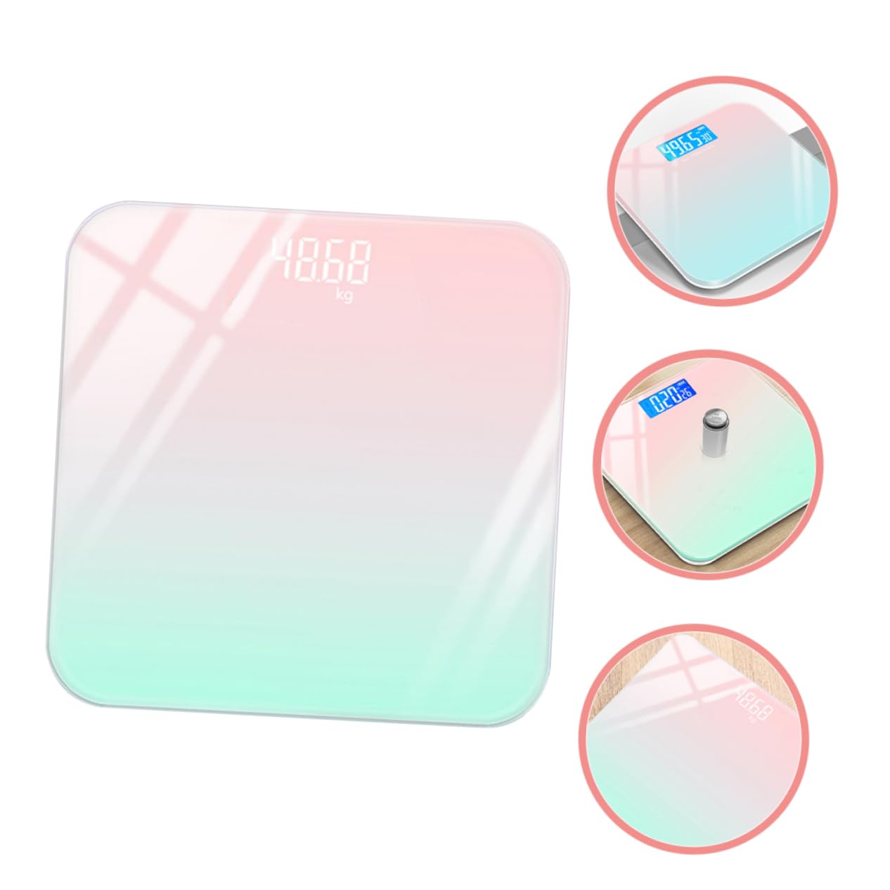 Digitale Babywaage mit Lcd Display für Genaue Messungen 0, 2 bis 180 Kg | Abs Gehäuse und Sicherheitsglas, Leicht Ablesbares Display, Einheitenwechsel, für Babys und Kleinkinder