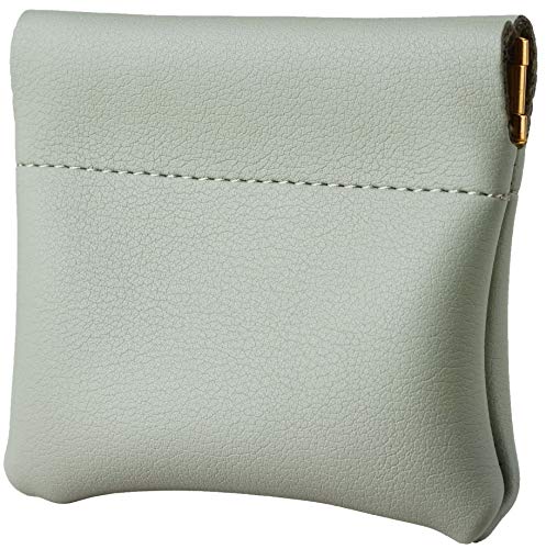 Image of Travelambo Leather Squeeze Coin Purse Pouch Change Holder for Men & Women