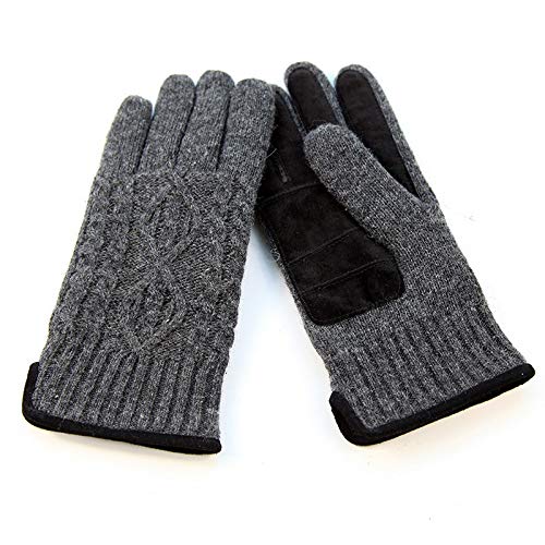 Lederhandschuhe Menschen Strickhandschuhe verdicken Plus Velvet warme Winterhandschuhe for Driving Männlich