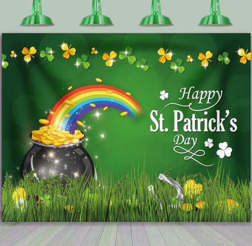Trèfle irlandais et herbe arc-en-ciel pour fêter une naissance - 2
