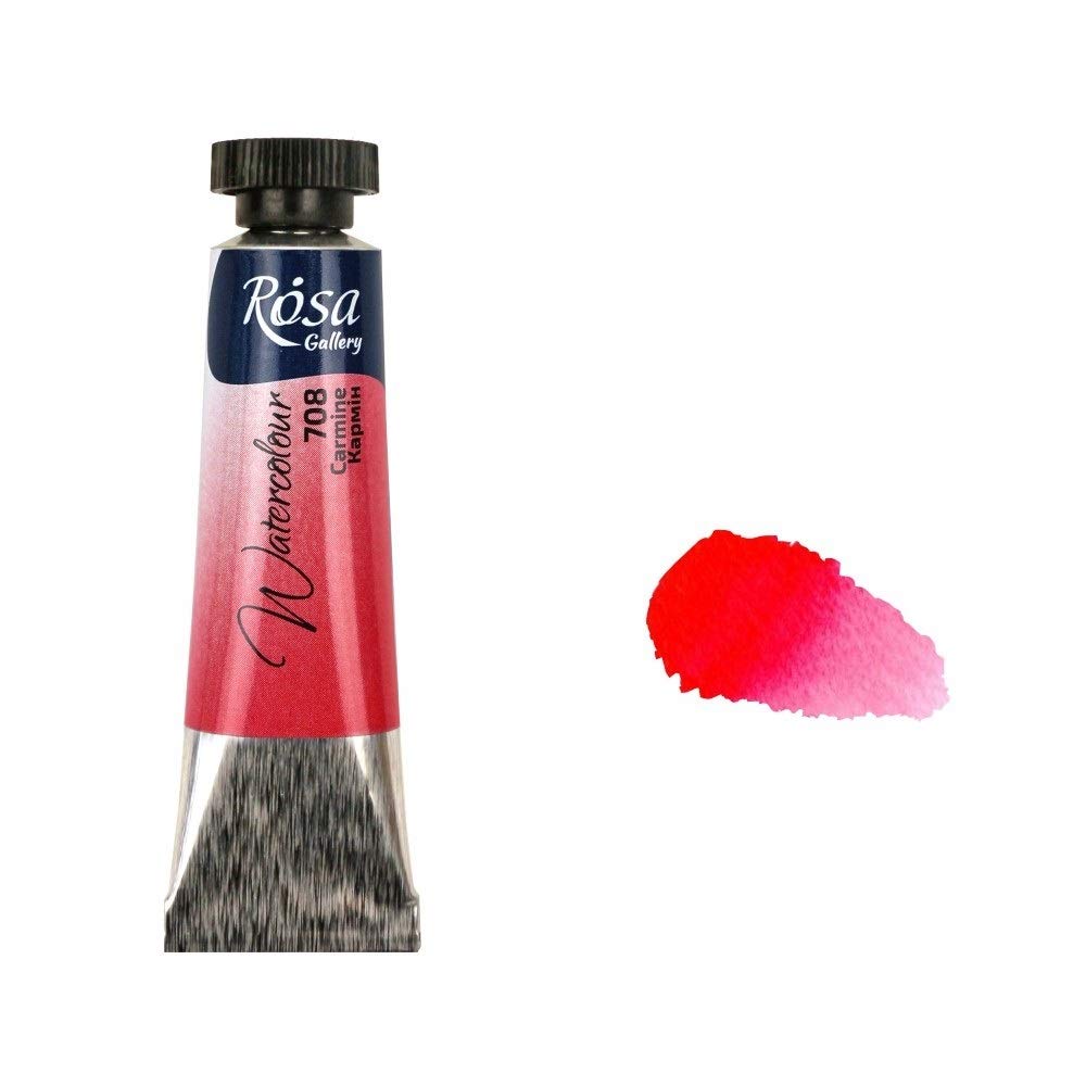 Rosa Gallery Carmine Professional Watercolour Paint, 10Ml Tubes, Gallery, Artist Quality (Carmine)
