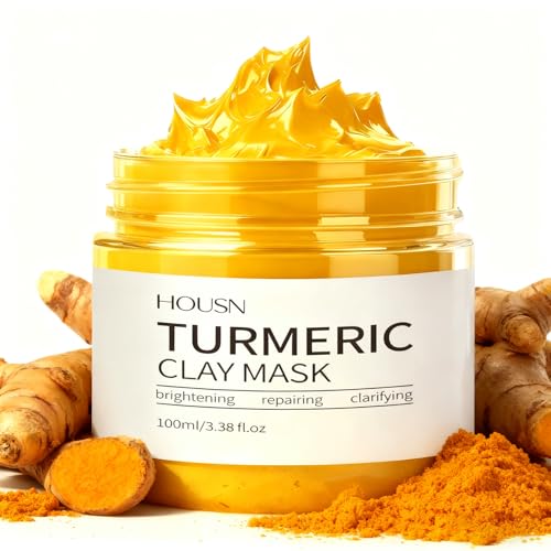 Mascarillas Faciales,Mascarilla Facial De Arcilla Con CúRcuma,Limpieza Profunda,HidratacióN,Control De Sebo,Equilibrio De Grasa,Mejora El Tono Desigual,Para Pieles Mixtas Y Grasas