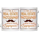 Real Estate Photographer Mug, Real Estate Photographer Gift, Gift for Real Estate Photographer, Real Estate Photographer Retirement Gift - 11oz White Ceramic Coffee Mug - Christmas, Thanksgiving